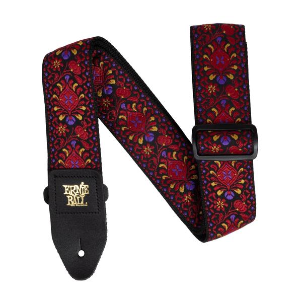 ERNIE BALL-ギター/ベース用ストラップP05369 Jacquard Strap Crimson Royal Bloom