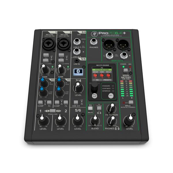 MACKIE-Bluetooth対応USB I/O FX内蔵プロフェッショナルミキサーProFX6v3+