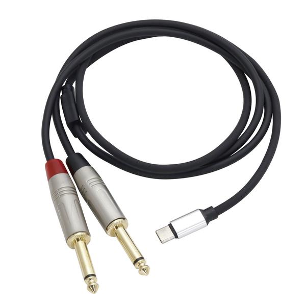 Tech-USB-C to 1/4&quot;モノラル標準フォン DAC内蔵ケーブルUTC-211-3FT