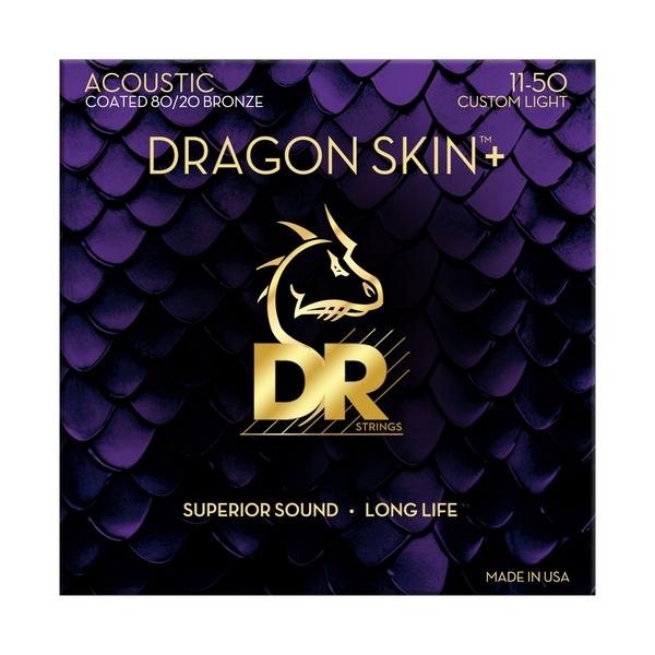 DR Strings-アコースティックギター用弦DA8-11 Coated 80/20 Bronze Custom Light 11-50