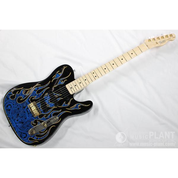 Fender2011 James Burton Telecaster Blue Paisley Flames