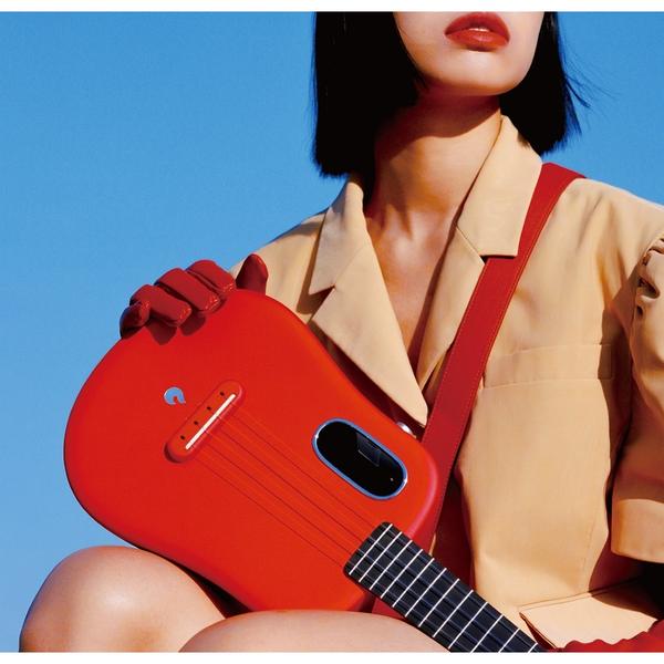LAVA MUSIC-ウクレレ用レザーストラップIdeal Strap U RED (Leather)