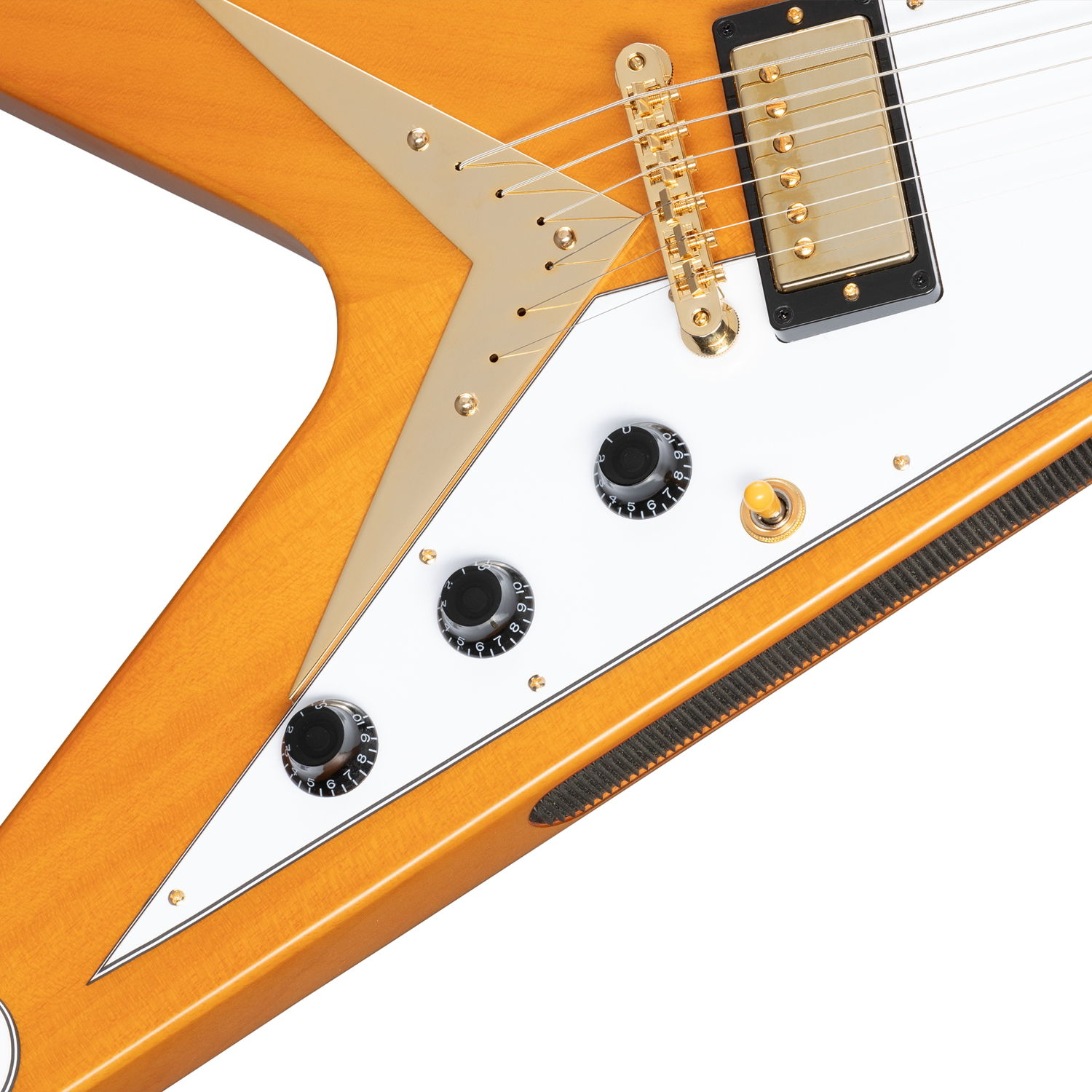 1958 Korina Flying V (White Pickguard) Aged Naturalパネル画像 1958 Korina Flying V (White Pickguard) Aged Naturalパネル画像