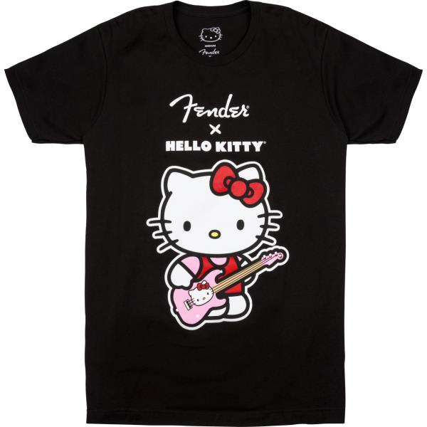 Fender-TシャツFender® x Hello Kitty® Front Logo Tee, Black, L