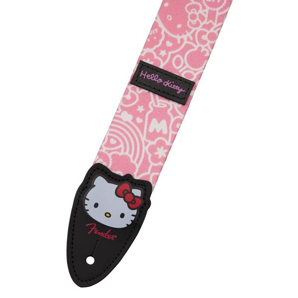 Fender-ストラップ Fender® x Hello Kitty® Pink Poly Strap, 2"