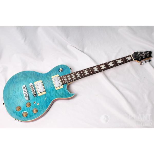 ARIA PRO II-エレキギターPE-480 See-through Emerald Blue