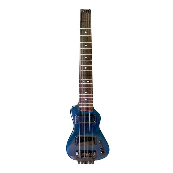 Lap Axe-トラベルギターEX Black and Blue Rosewood Fretboard
