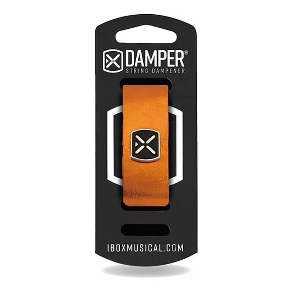 IBOX MUSICAL-弦楽器用ダンパーDMXL03 Metallic Orange Leather EXTRA LARGE