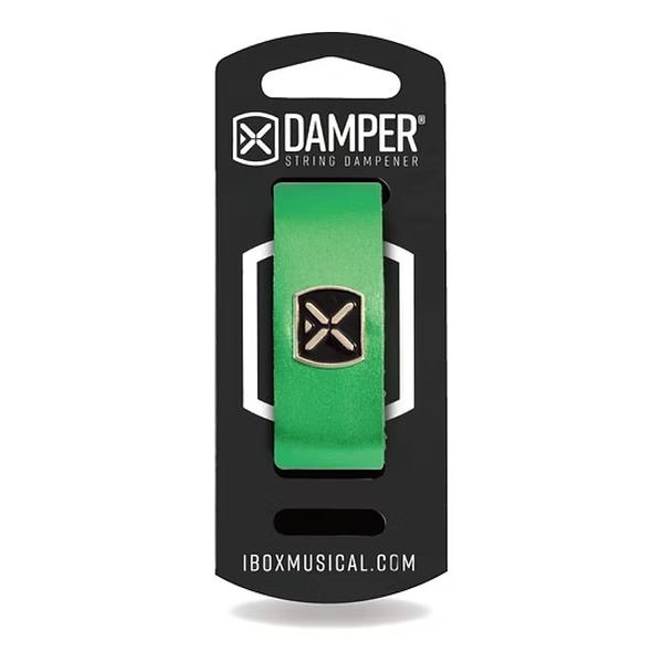 IBOX MUSICAL-弦楽器用ダンパーDMXL05 Metallic Green Leather EXTRA LARGE