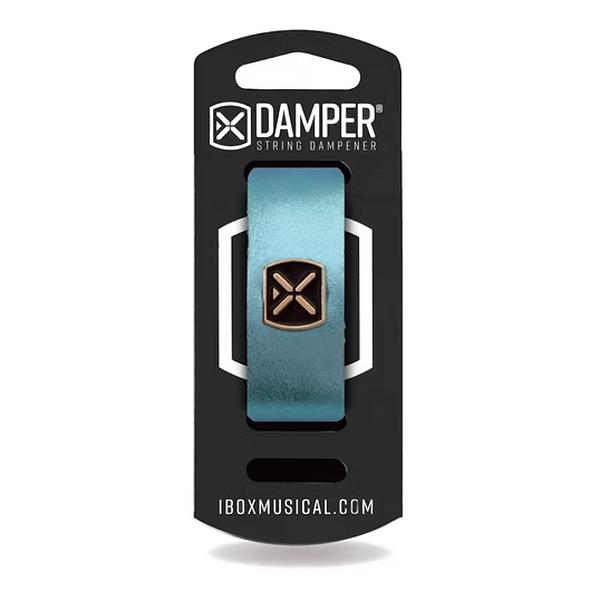 IBOX MUSICAL-弦楽器用ダンパーDMXL06 Metallic Blue Leather EXTRA LARGE