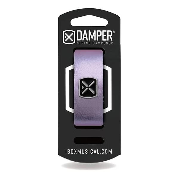 IBOX MUSICAL-弦楽器用ダンパーDMXL07 Metallic Purple Leather EXTRA LARGE