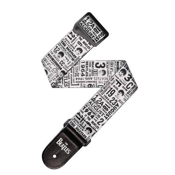 D'Addario | PLANET WAVES-シグネチャーストラップ50BTL13 Ticket Stubs Black and White Strap