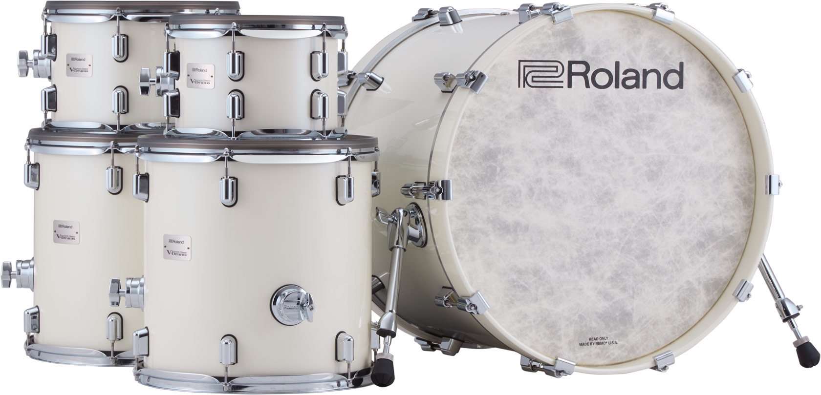 VAD716-PW Pearl White Tom & Symbal Kit追加画像 VAD716-PW Pearl White Tom & Symbal Kit追加画像