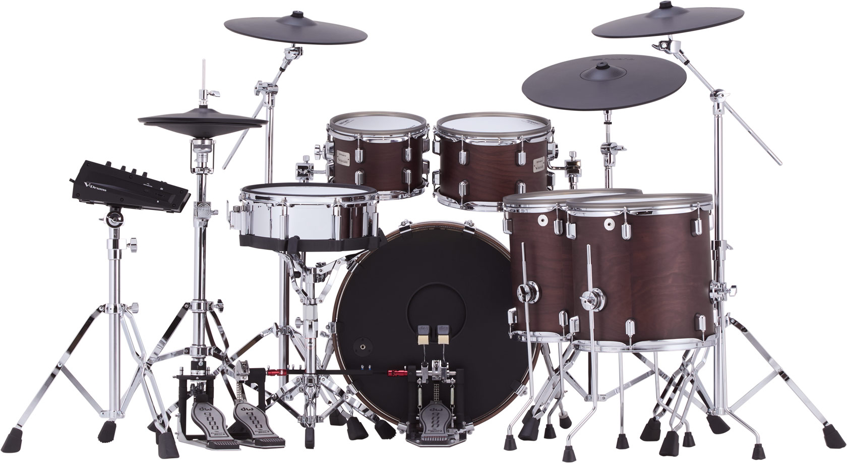 VAD716-SW Satin Walnut Tom & Symbal Kit追加画像 VAD716-SW Satin Walnut Tom & Symbal Kit追加画像