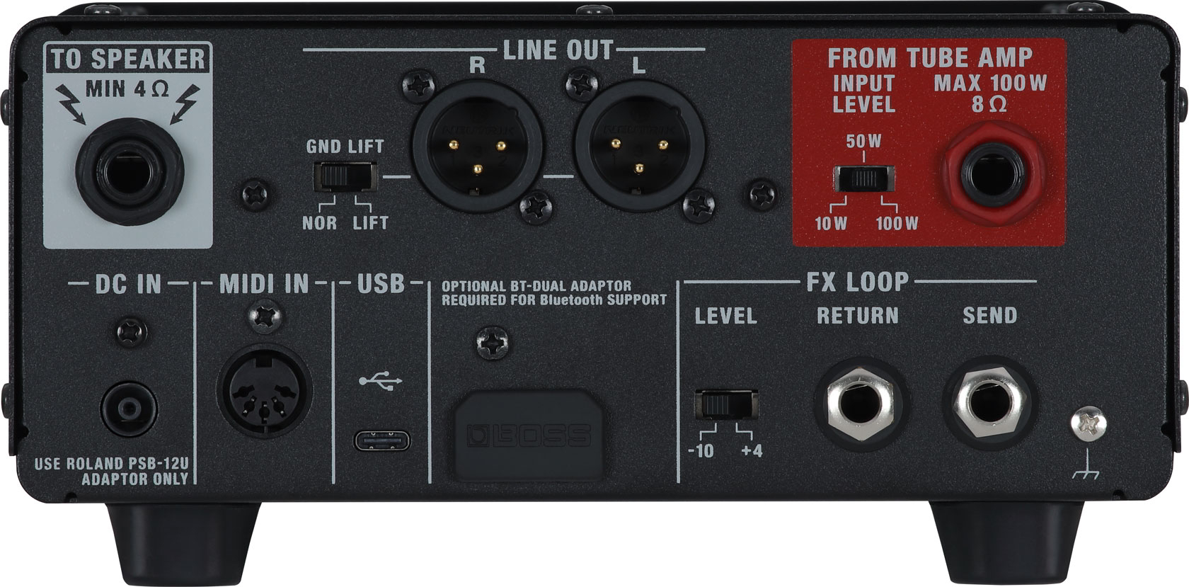 W-TAE CORE WAZA Tube Amp Expander Core背面画像 W-TAE CORE WAZA Tube Amp Expander Core背面画像