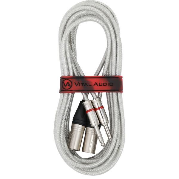 Vital Audio-XLR/TRSラインケーブルペアVBN P-3M3P 3MX/3P 3.0m Pair