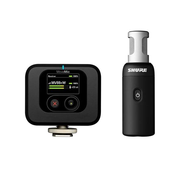 SHURE-ワイヤレス・ステレオ・コンデンサーマイクロホン受信機キットMV88+W-KIT-J-Z6