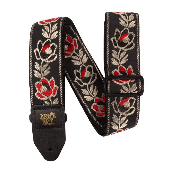 ERNIE BALL-ギター/ベース用ストラップP05380 Jacquard Strap Noble Rose