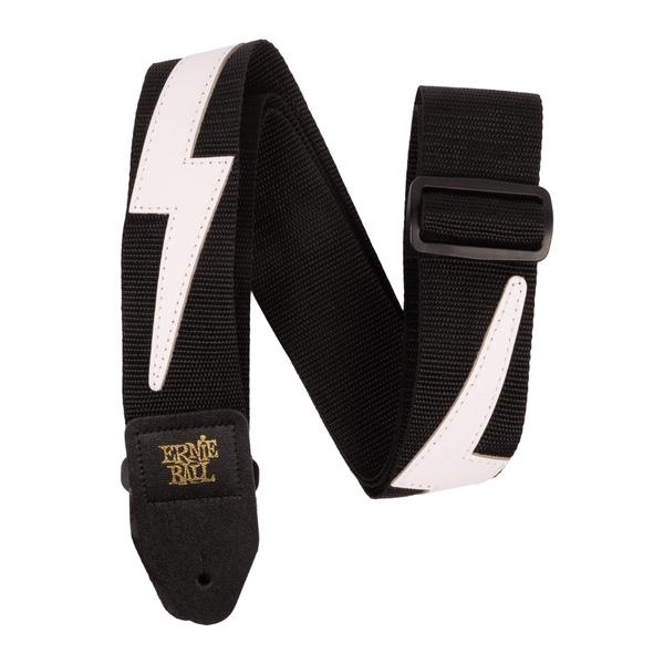ERNIE BALL-ギター/ベース用ストラップP05399 Premium Strap White Lightning