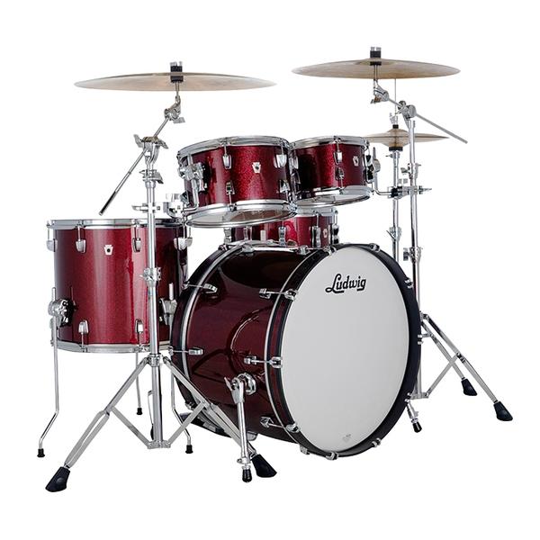 Ludwig-ドラムシェル4点セットLN34204FTXS3 Rapid MOD2 4pc Shell Set Merlot Super Sparkle