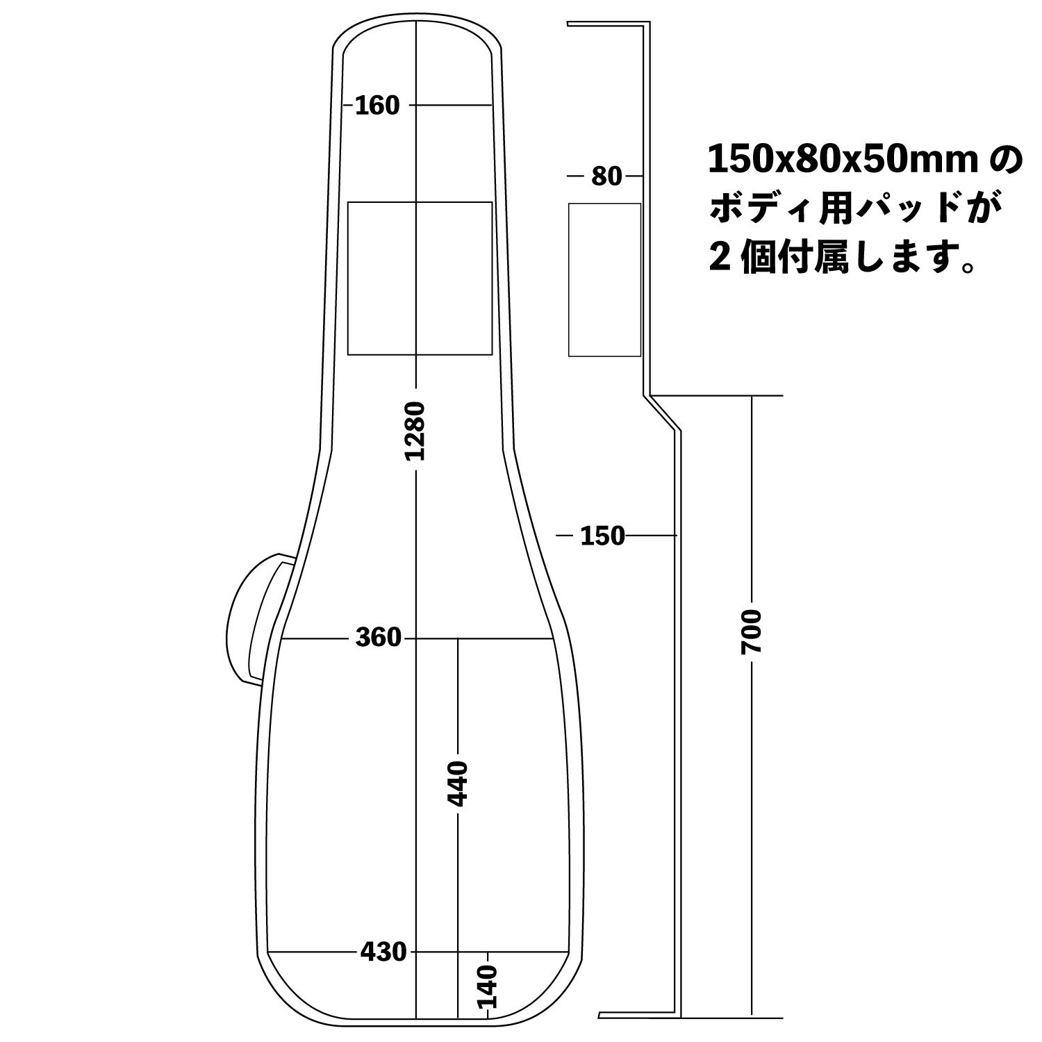 GVB-60AB BLK BLK for Acoustic Bass追加画像 GVB-60AB BLK BLK for Acoustic Bass追加画像
