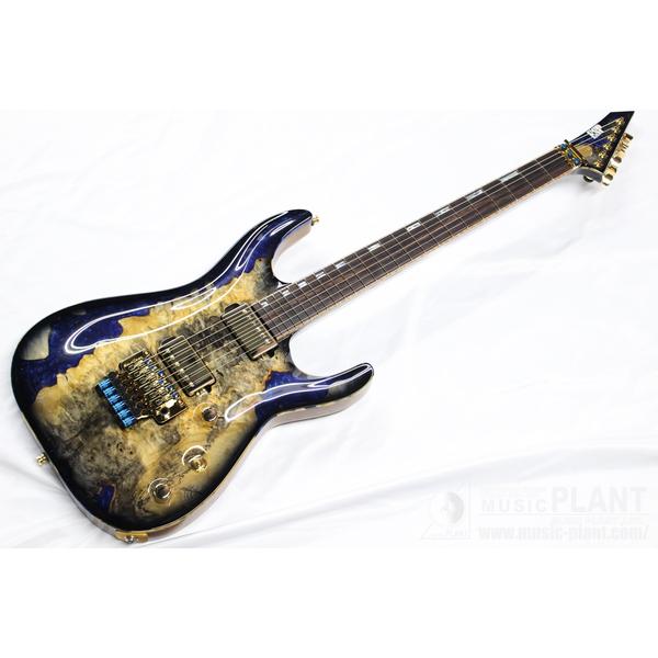 ESP-エレキギターHORIZON-CTM 50th Anniversary Buckeye Burled Top Model Black Natural Burst w/Blue Resin