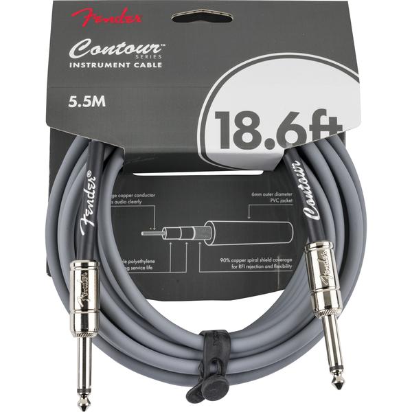 Fender-シールドケーブルContour 18.6' Cable, Inca Silver