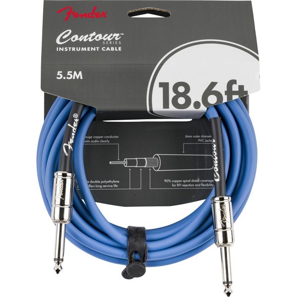 Fender-シールドケーブルContour 18.6' Cable, Lake Placid Blue