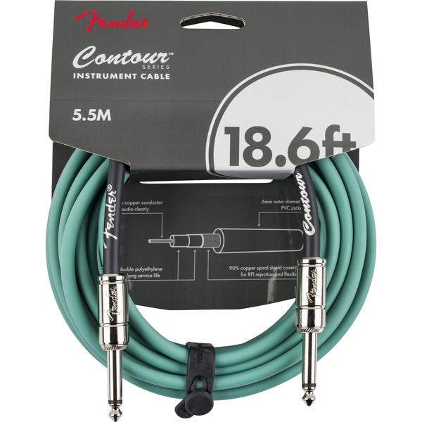 Fender-シールドケーブルContour 18.6' Cable, Sherwood Green