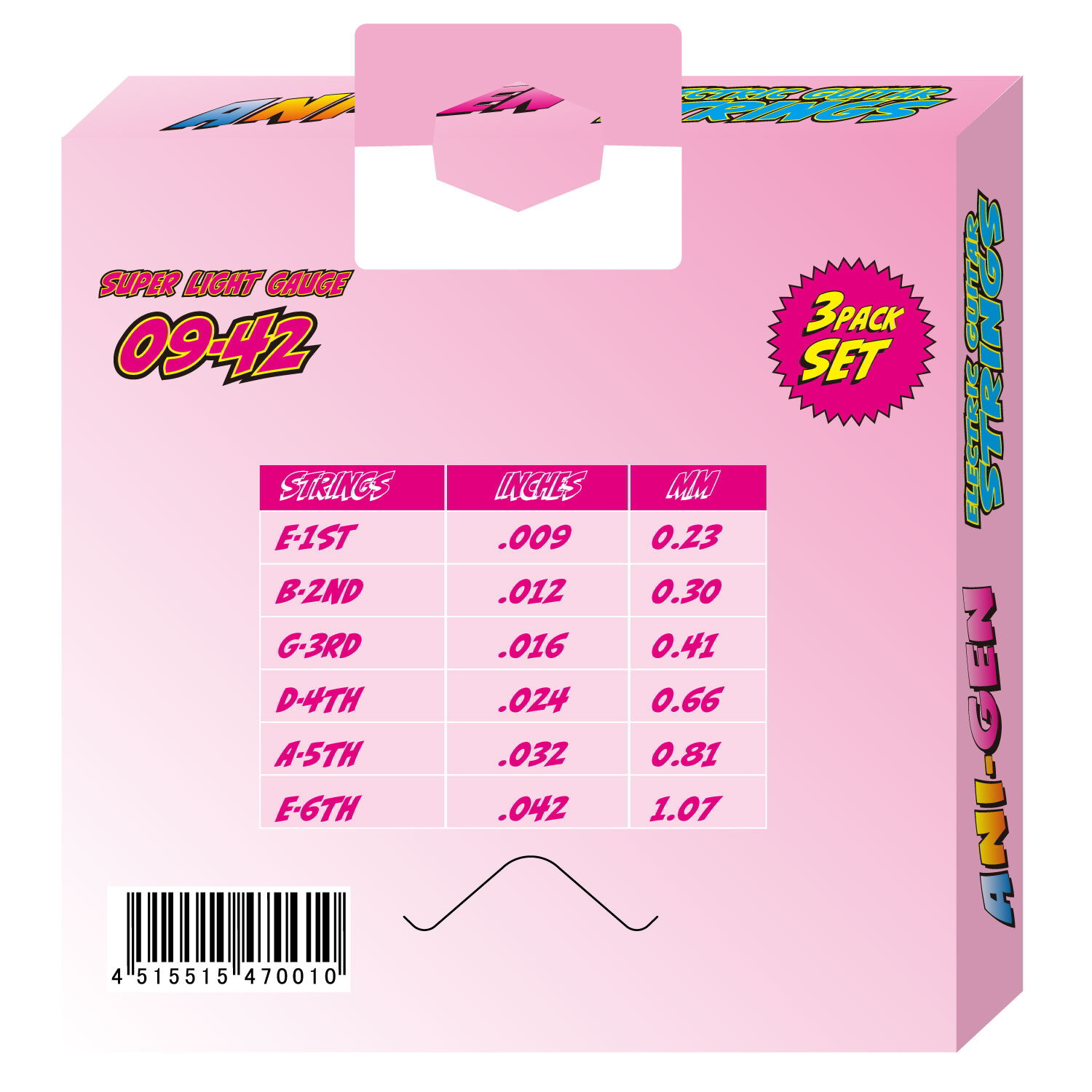 ANI-SE09 Super Light 09-42 3Pack Set背面画像 ANI-SE09 Super Light 09-42 3Pack Set背面画像