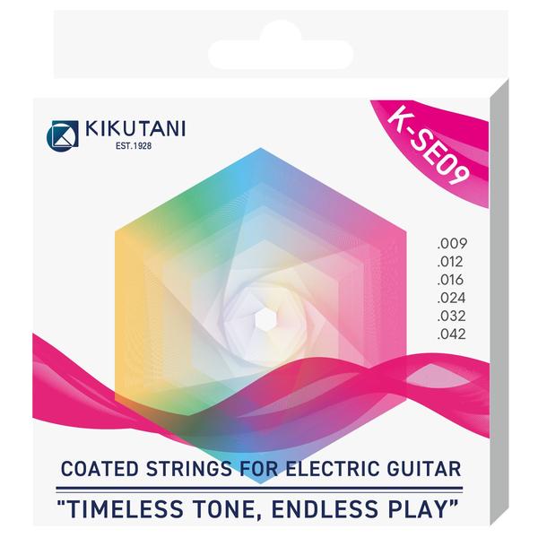 KIKUTANI-エレキギターコーティング弦K-SE09 Coated Nickel 09-42
