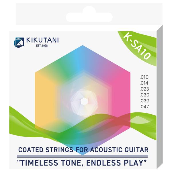 KIKUTANI-アコギコーティング弦K-SA10 Coated 80/20 Bronze 10-47