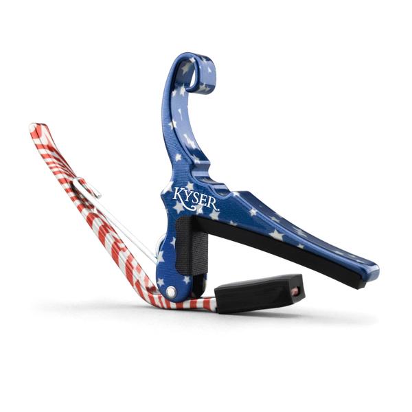 Kyser-アコースティックギター用カポタストQuick-Change Acoustic Guitar Capo KG6STARA Stars&Stripes