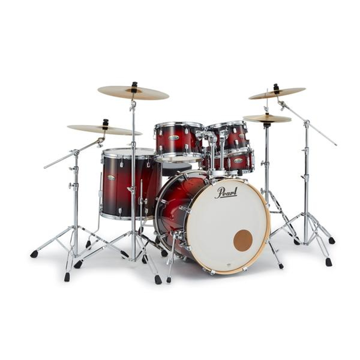 Pearl-ドラムキットDMP825S/C-D #261 Gloss Deep Red Burst Standard Kit