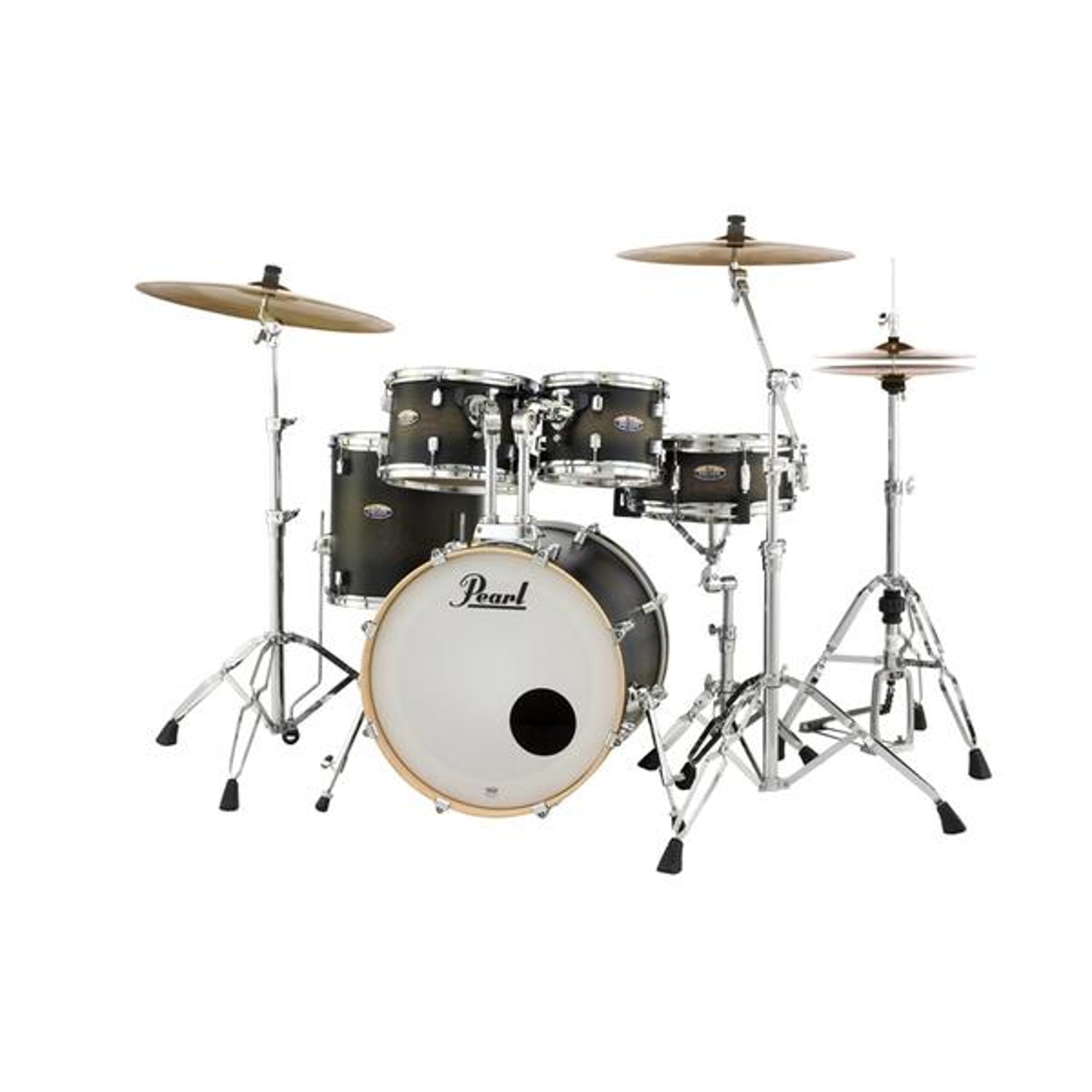 Pearl-ドラムキットDMP825S/C-D #262 Satin Black Burst Standard Kit