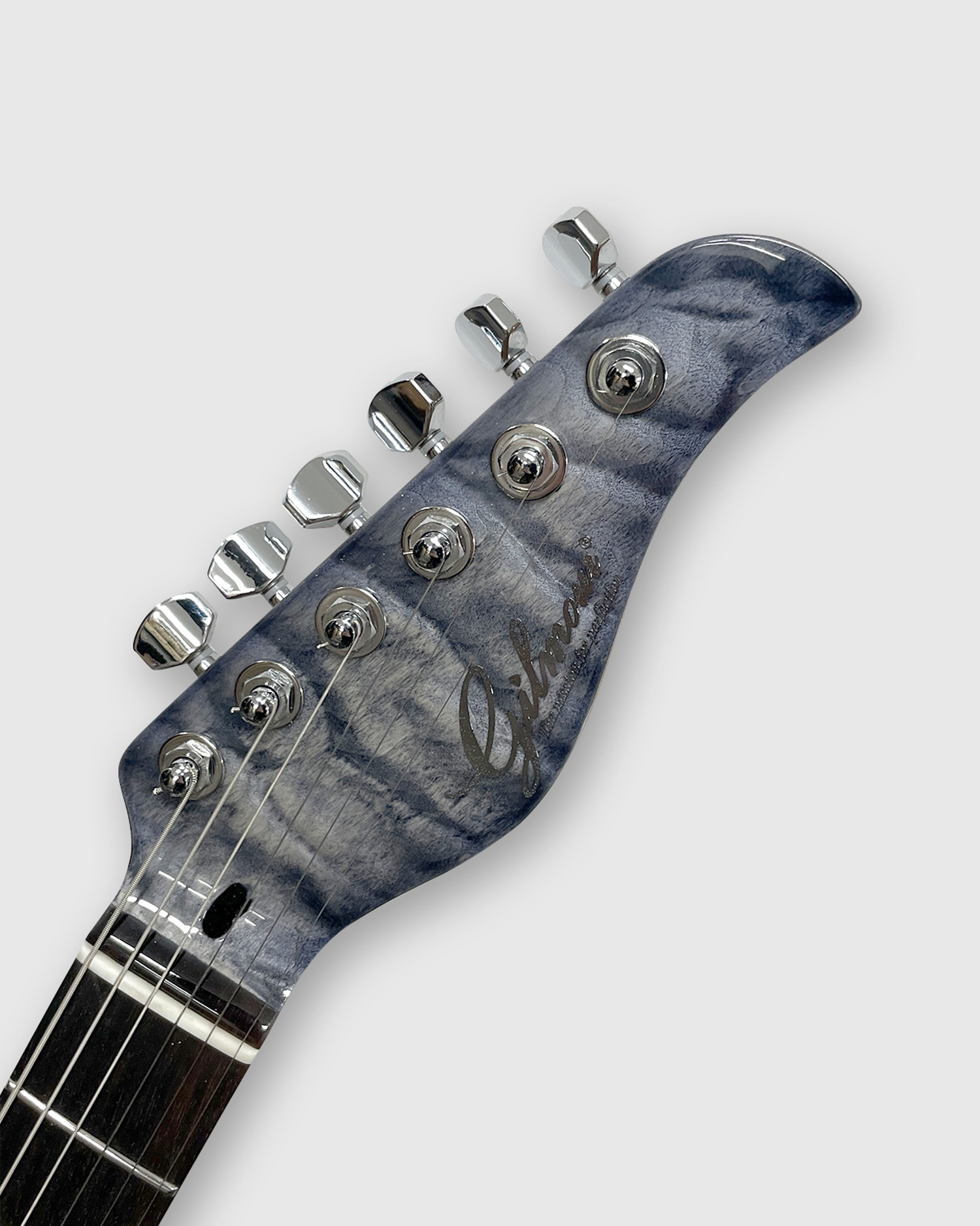 #3R SARK Gloss Transparent Black Burstヘッド画像 #3R SARK Gloss Transparent Black Burstヘッド画像