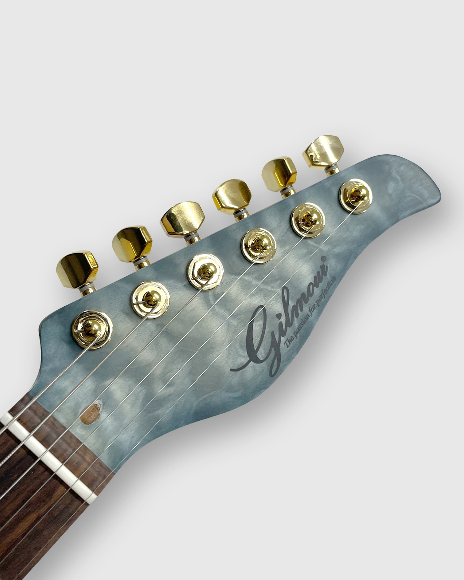 #4 SARK Satin Transparent Light Aqua Burstヘッド画像 #4 SARK Satin Transparent Light Aqua Burstヘッド画像