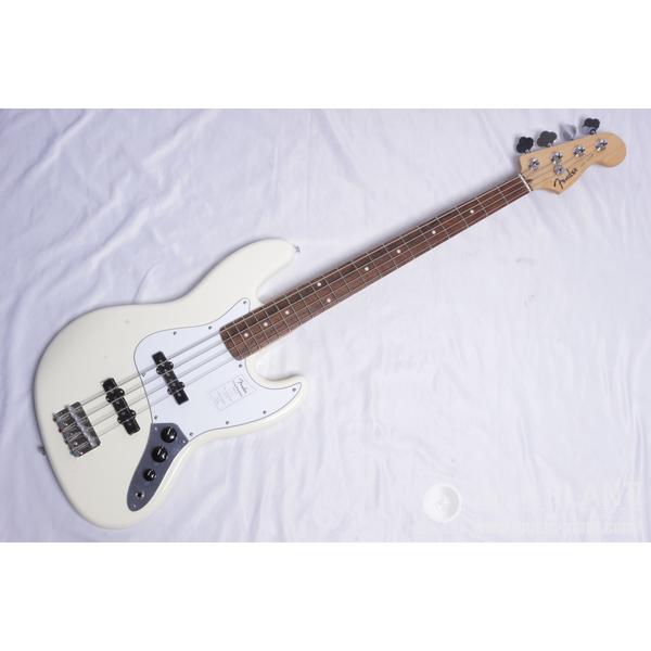 FenderStandard Jazz Bass Laurel Fingerboard, White Pickguard, Olympic White