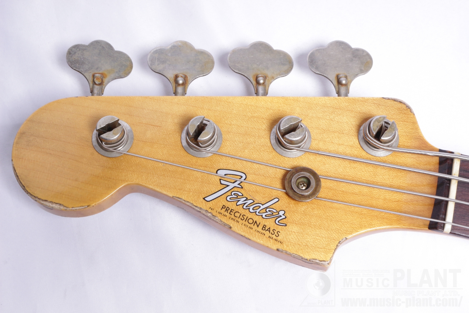 Limited Edition '66 Precision Bass Heavy Relic, Left-Handed, 3A Rosewood Fingerboard, Aged Blackヘッド画像 Limited Edition '66 Precision Bass Heavy Relic, Left-Handed, 3A Rosewood Fingerboard, Aged Blackヘッド画像
