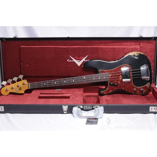 Fender Custom ShopLimited Edition '66 Precision Bass Heavy Relic, Left-Handed, 3A Rosewood Fingerboard, Aged Black