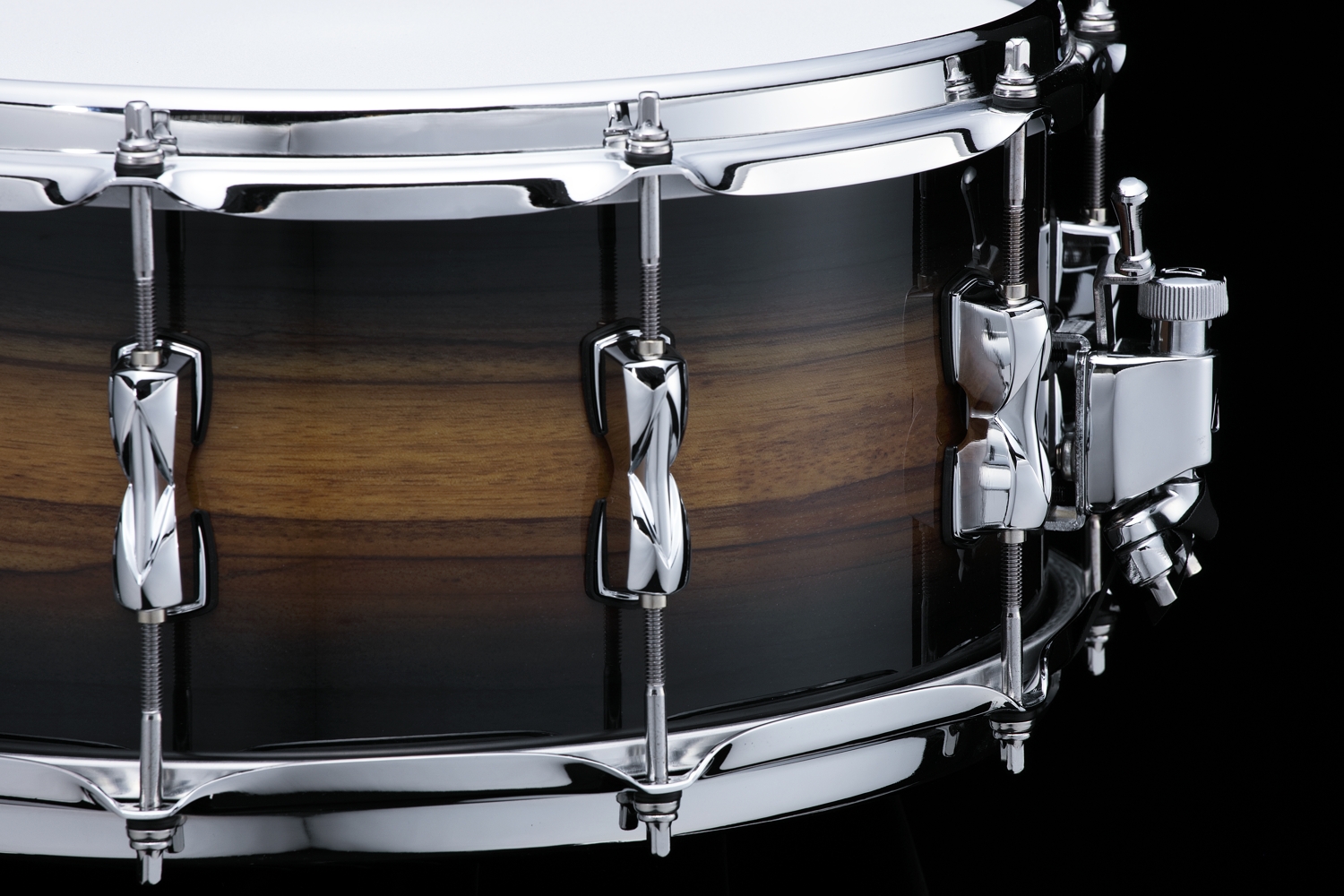 LBM1465Z-MZB 14"×6.5" Bubinga & Maple Shell w/Zebrawood Outer Ply追加画像 LBM1465Z-MZB 14"×6.5" Bubinga & Maple Shell w/Zebrawood Outer Ply追加画像