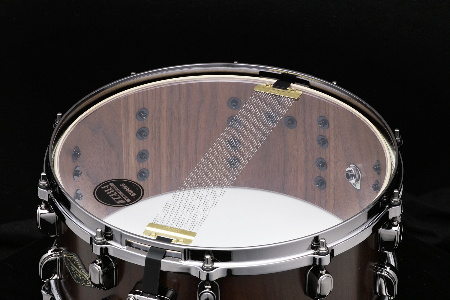 WBSS146BNC-MBC 14"×6" Walnut/Birch Shell w/Cedar Outer Ply背面画像 WBSS146BNC-MBC 14"×6" Walnut/Birch Shell w/Cedar Outer Ply背面画像