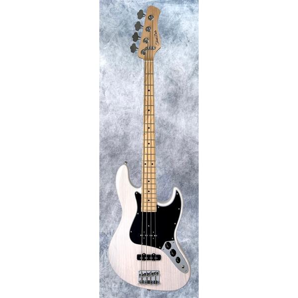Three Dots Guitars-エレキベースJB Ash/Maple Trans White