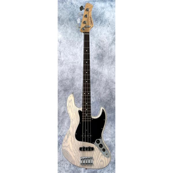 Three Dots Guitars-エレキベースJB Ash/Rosewood Trans White