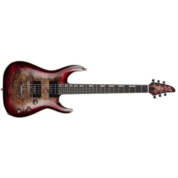 ESP-エレキギターHORIZON-CTM NT/BM Reptile Red Burst
