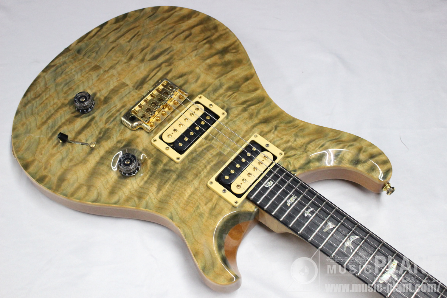 2013 CUSTOM24 QUILT TOP Flame Neck Artist Package Faded Blue Jean追加画像 2013 CUSTOM24 QUILT TOP Flame Neck Artist Package Faded Blue Jean追加画像