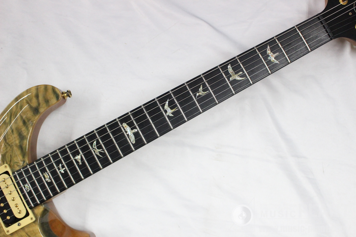 2013 CUSTOM24 QUILT TOP Flame Neck Artist Package Faded Blue Jean追加画像 2013 CUSTOM24 QUILT TOP Flame Neck Artist Package Faded Blue Jean追加画像