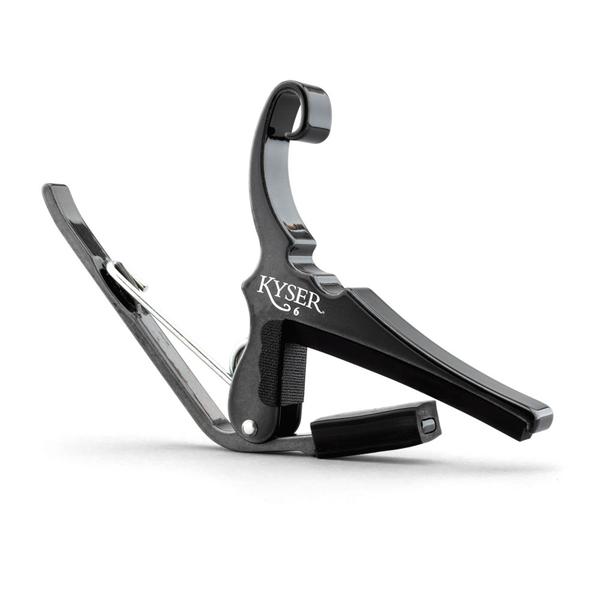 Kyser-アコースティックギター用カポタストQuick-Change Acoustic Guitar Capo KG6BCA Black Chrome