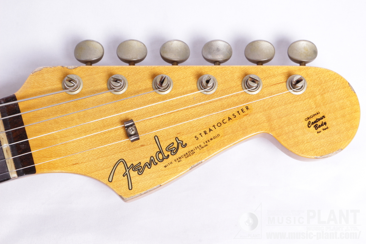 1961 Stratocaster Heavy Relic Rosewood Fingerboard - Lake Placid Blue over Sonic Blueヘッド画像 1961 Stratocaster Heavy Relic Rosewood Fingerboard - Lake Placid Blue over Sonic Blueヘッド画像