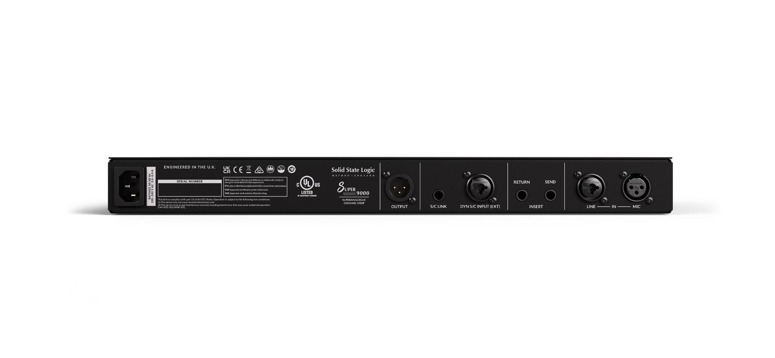 Super 9000 SuperAnalogue™ Channel Strip背面画像 Super 9000 SuperAnalogue™ Channel Strip背面画像